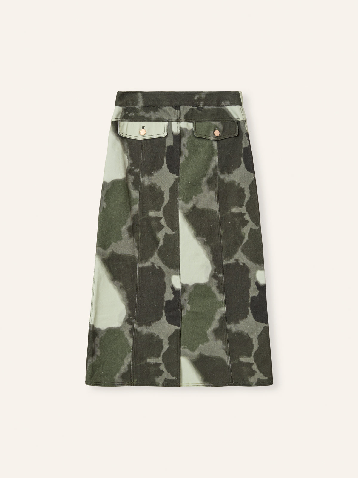 Helmstedt ASTA DENIM SKIRT Tie Dye Green