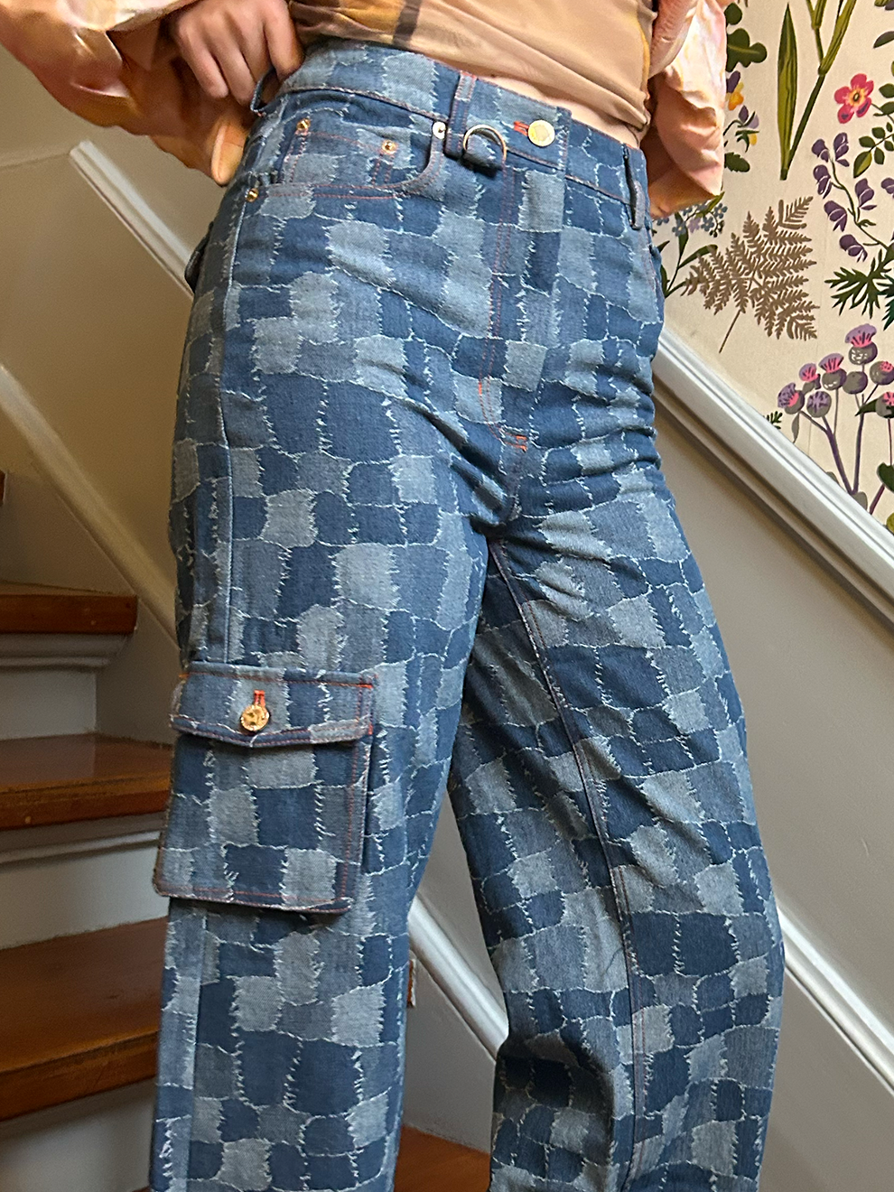 Helmstedt ENYA DENIM JEANS - Blue Denim Patch Denim Denim Patch