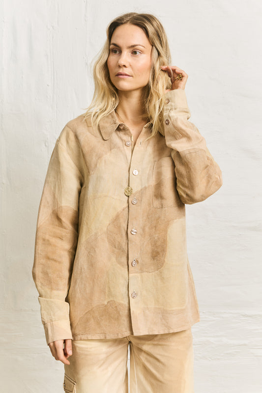 Helmstedt ALETA LONGSLEEVE SHIRT Blouses Beige