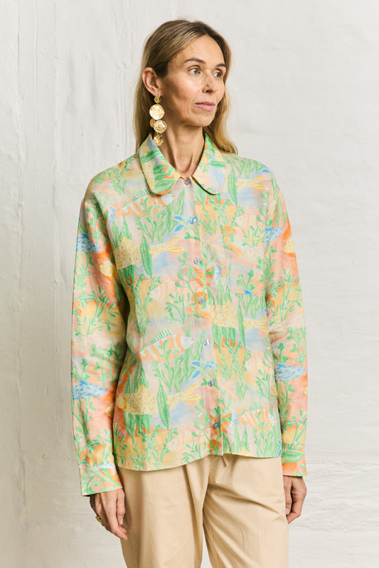 Helmstedt ALETA LONGSLEEVE SHIRT Blouses Under the Sea