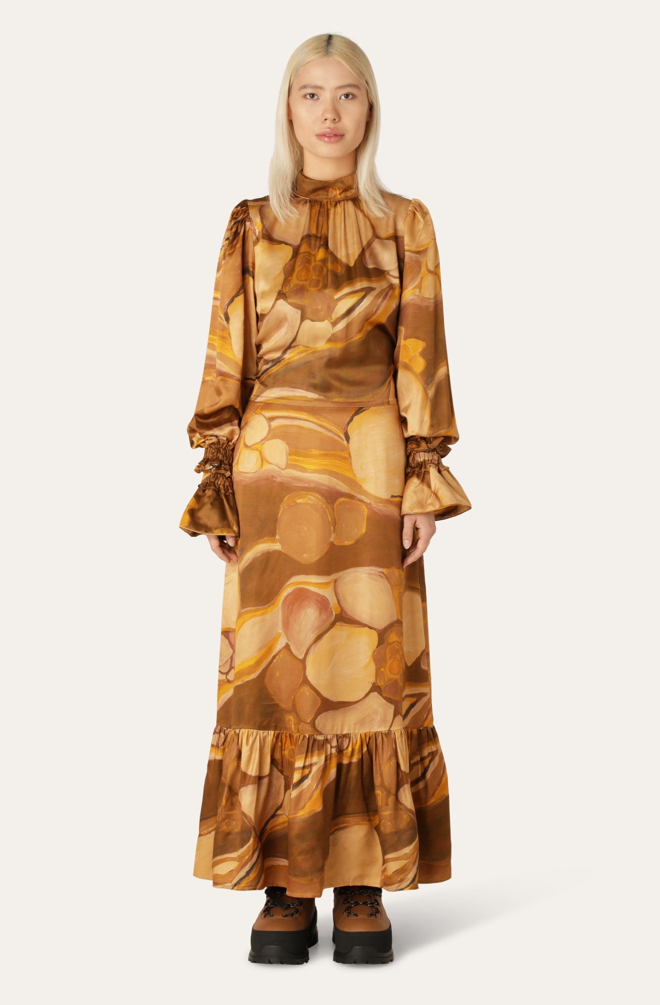 Helmstedt ALINA DRESS - Gold Planets Dresses