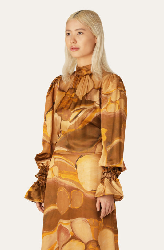 Helmstedt ALINA DRESS - Gold Planets Dresses