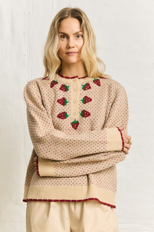 Helmstedt ALLIE SWEATER - Strawberry Knitwear Strawberry