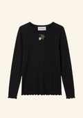 Helmstedt ANDREA LONGSLEEVE T-SHIRT Shirts Black Beauty