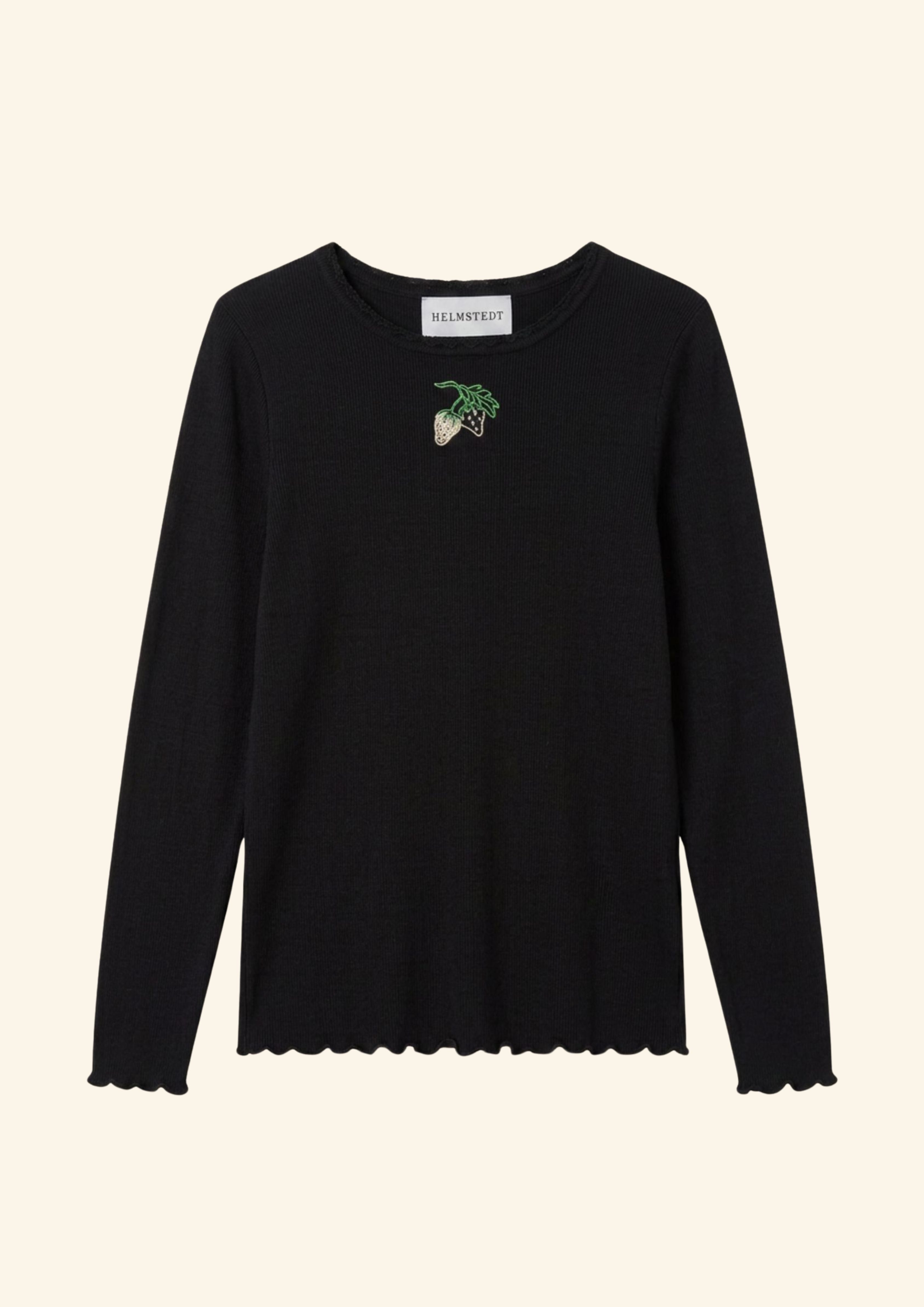 Helmstedt ANDREA LONGSLEEVE T-SHIRT Shirts Black Beauty