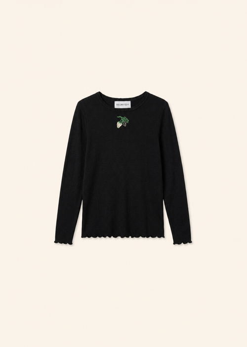 Helmstedt ANDREA LONGSLEEVE T-SHIRT Shirts Black Beauty