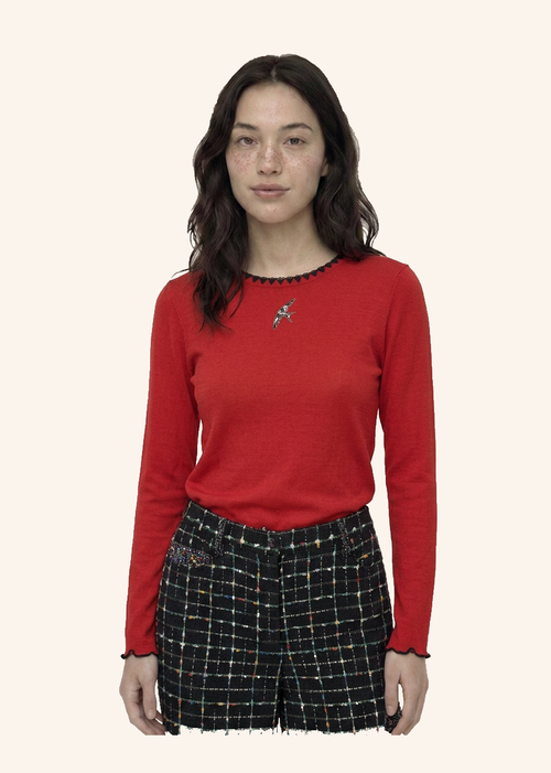 Helmstedt ANDREA LONGSLEEVE T-SHIRT Shirts Cranberry Red