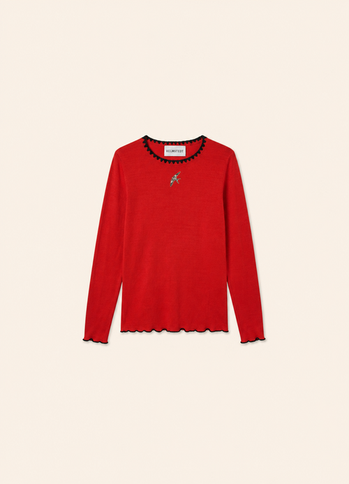 Helmstedt ANDREA LONGSLEEVE T-SHIRT Shirts Cranberry Red