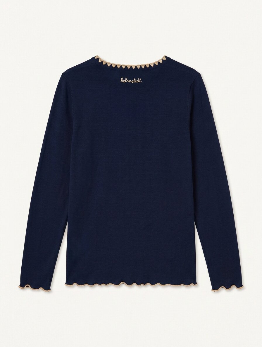 Helmstedt ANDREA LONGSLEEVE T-SHIRT Shirts Midnight Blue