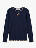 Helmstedt ANDREA LONGSLEEVE T-SHIRT Shirts Midnight Blue