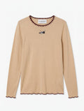Helmstedt ANDREA LONGSLEEVE T-SHIRT Shirts Vanilla Beige