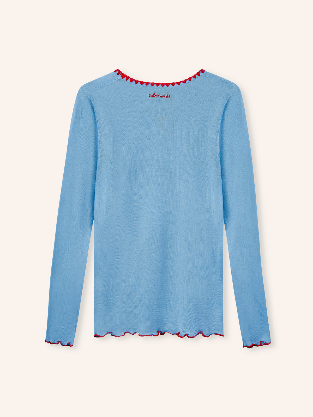 Helmstedt ANDREA LONGSLEEVE T-SHIRT Tops Dusty Blue