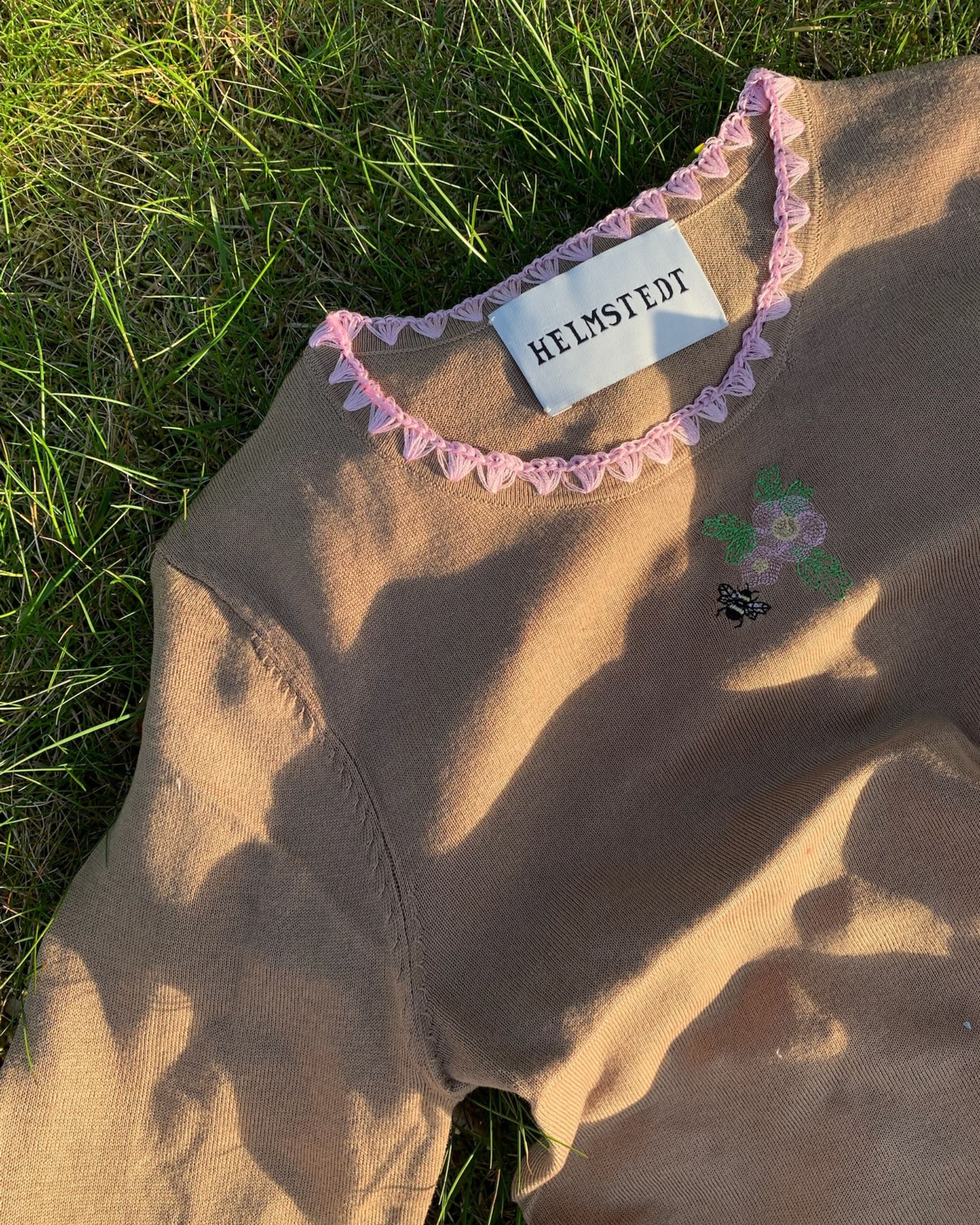 Helmstedt ANDREA LONGSLEEVE T-SHIRT Tops Nougat Creme