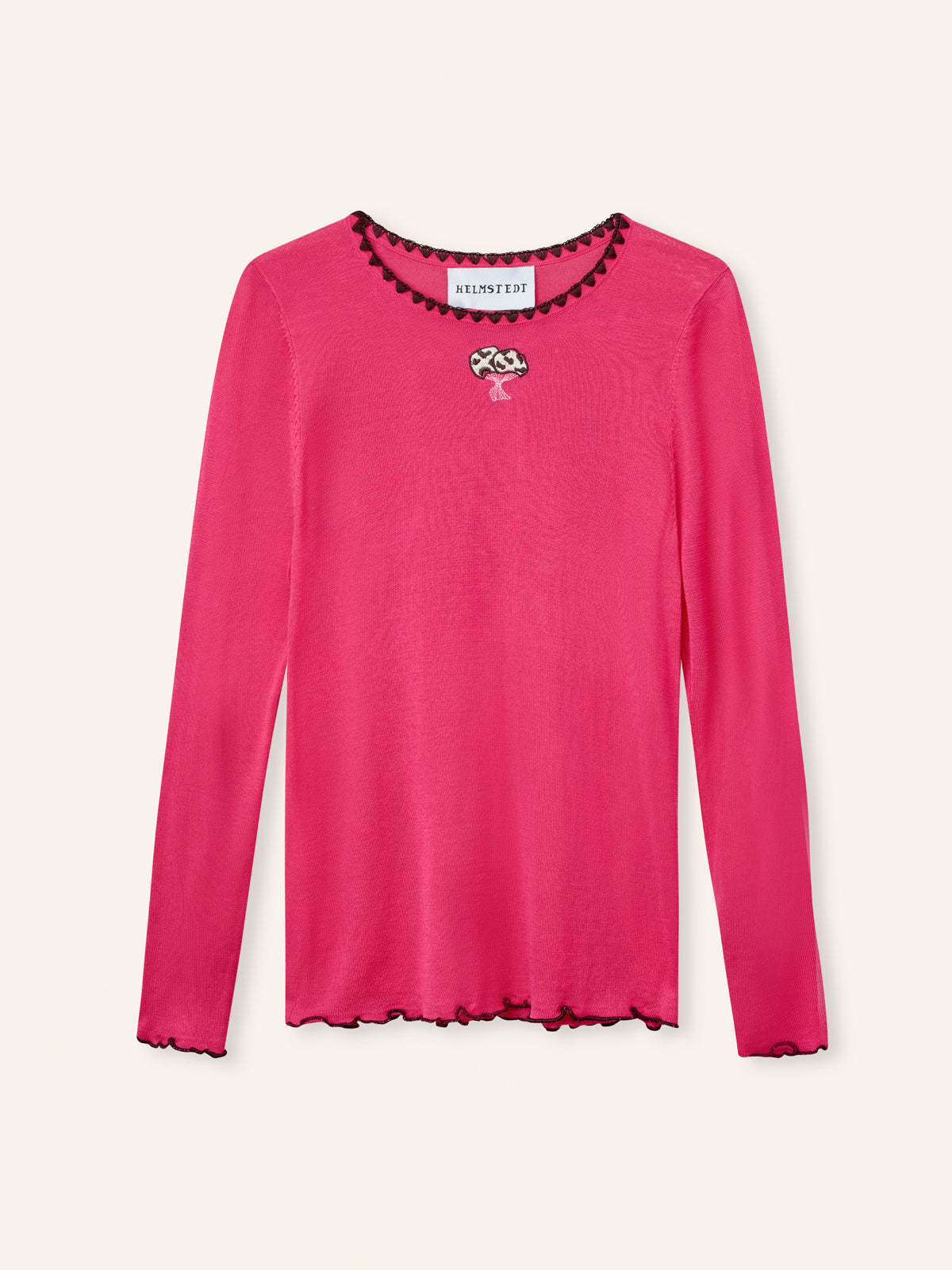 Helmstedt ANDREA LONGSLEEVE T-SHIRT Tops Strawberry Pink