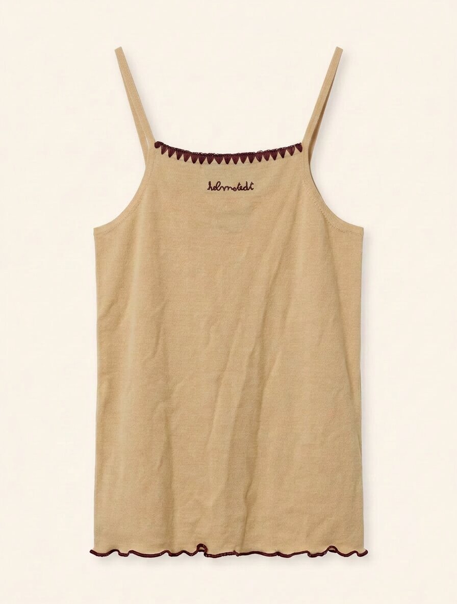 Helmstedt ANDREA STRAP TOP Tops Vanilla Beige