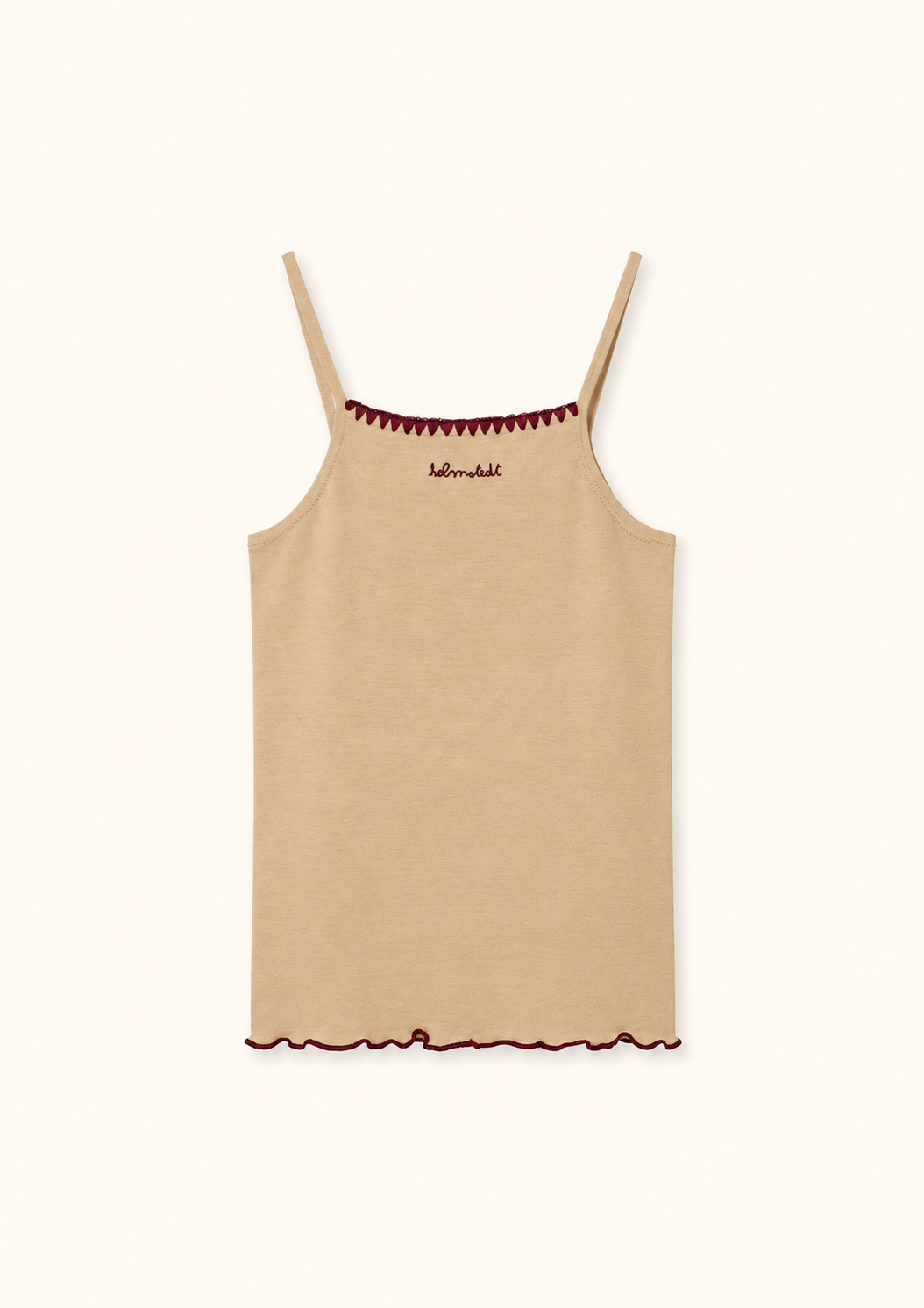 Helmstedt ANDREA STRAP TOP Tops Vanilla Beige