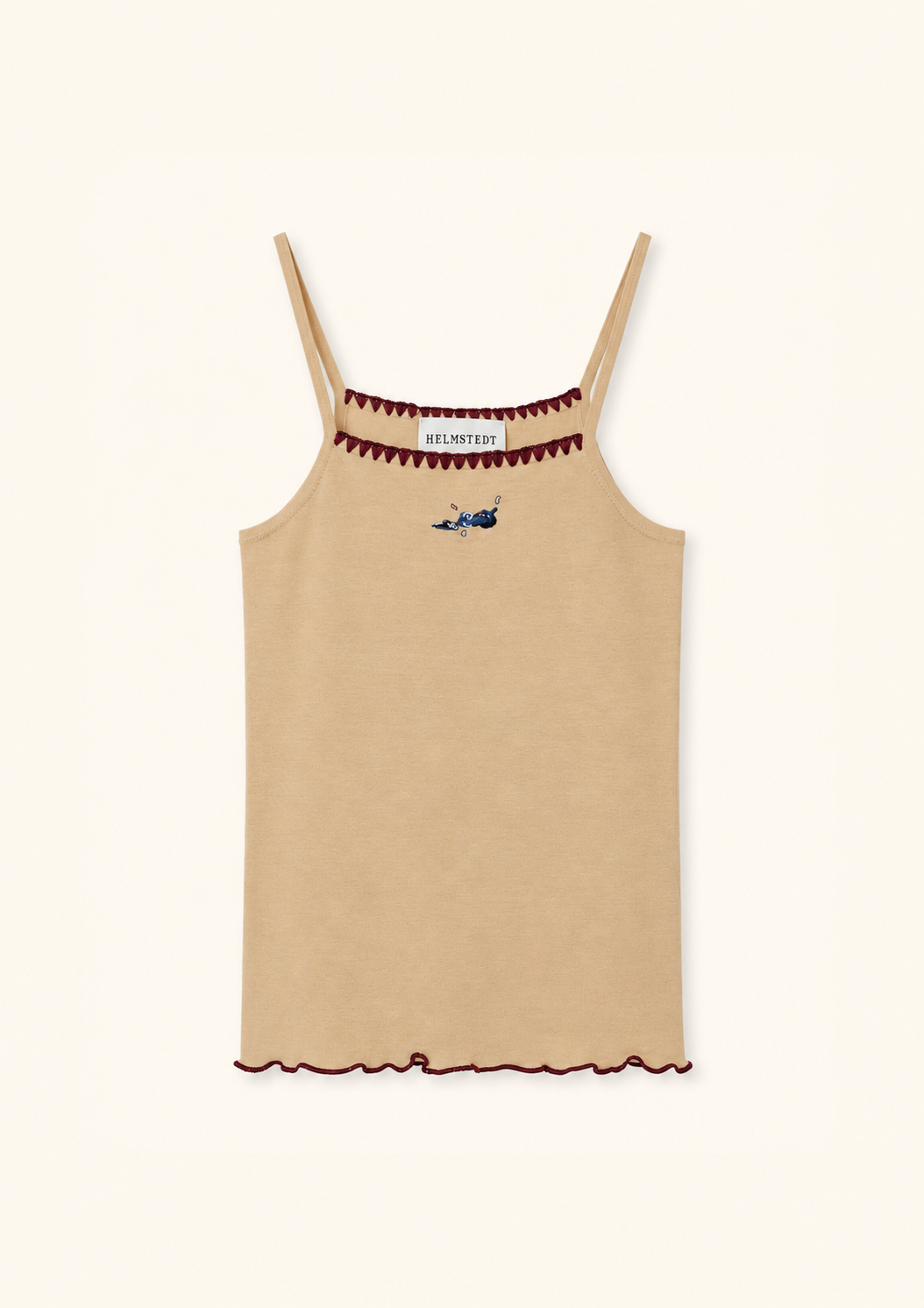 Helmstedt ANDREA STRAP TOP Tops Vanilla Beige