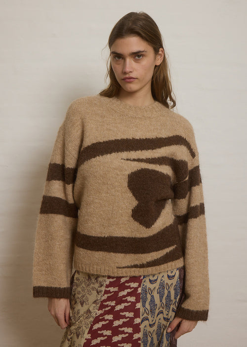 Helmstedt ANNELIE KNIT Knitwear Burnt Chestnut