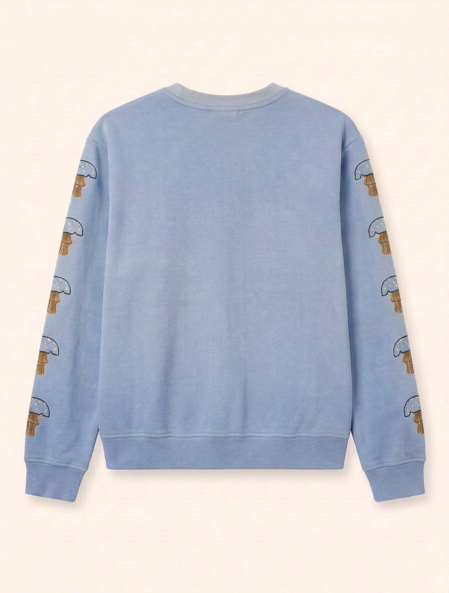 Helmstedt AVERY CREWNECK - BLUE Jersey Blue Gradient