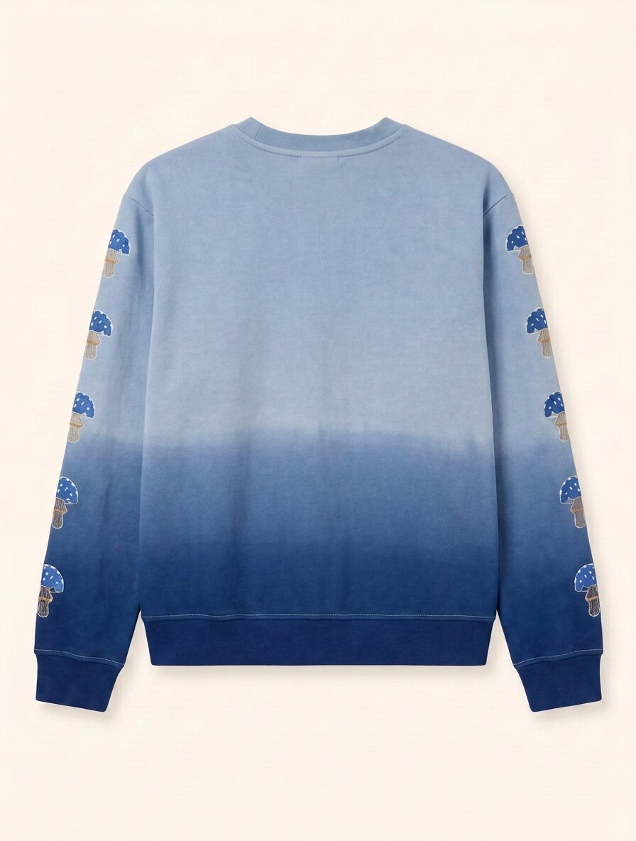 Helmstedt AVERY CREWNECK - BLUE Jersey Blue Gradient