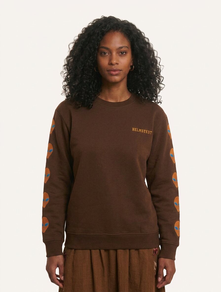Helmstedt AVERY CREWNECK - BROWN Jersey