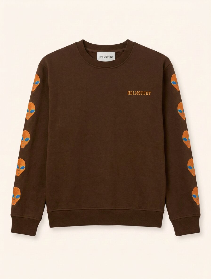 Helmstedt AVERY CREWNECK - BROWN Jersey