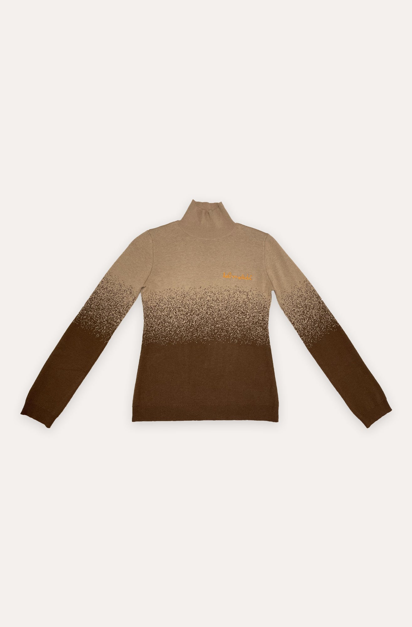 Helmstedt AWA KNIT TURTLENECK - Brown Gradient Knitwear Beige Gradient