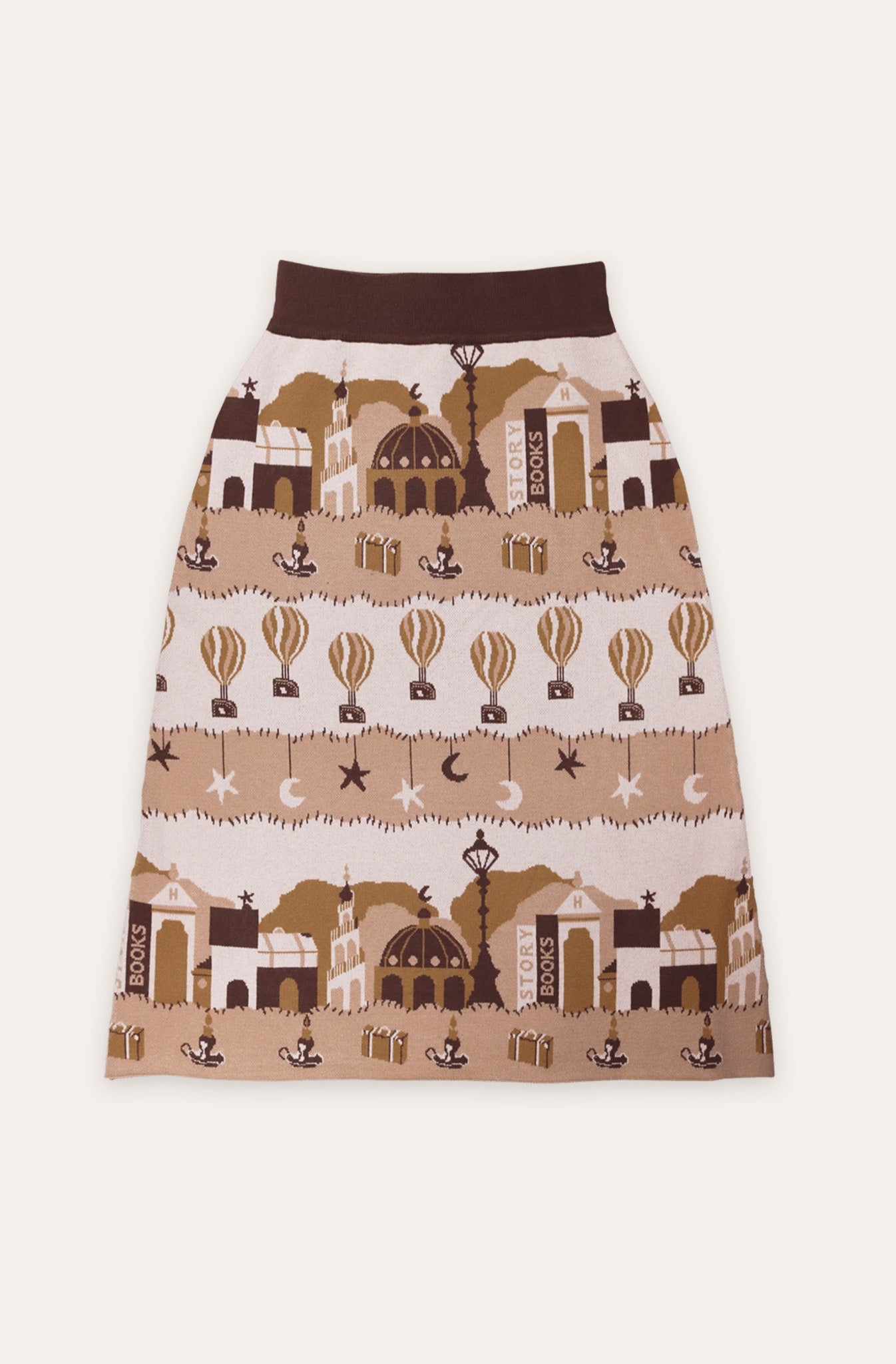 Helmstedt Ami skirt Skirts Nighttime Brown