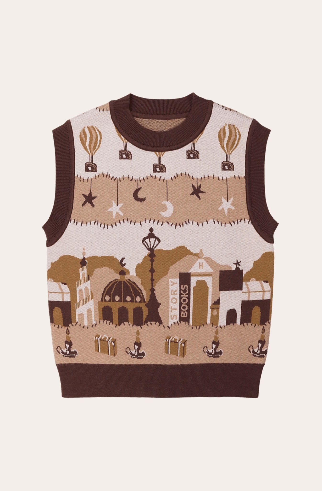 Helmstedt Ami vest Vest Nighttime Brown