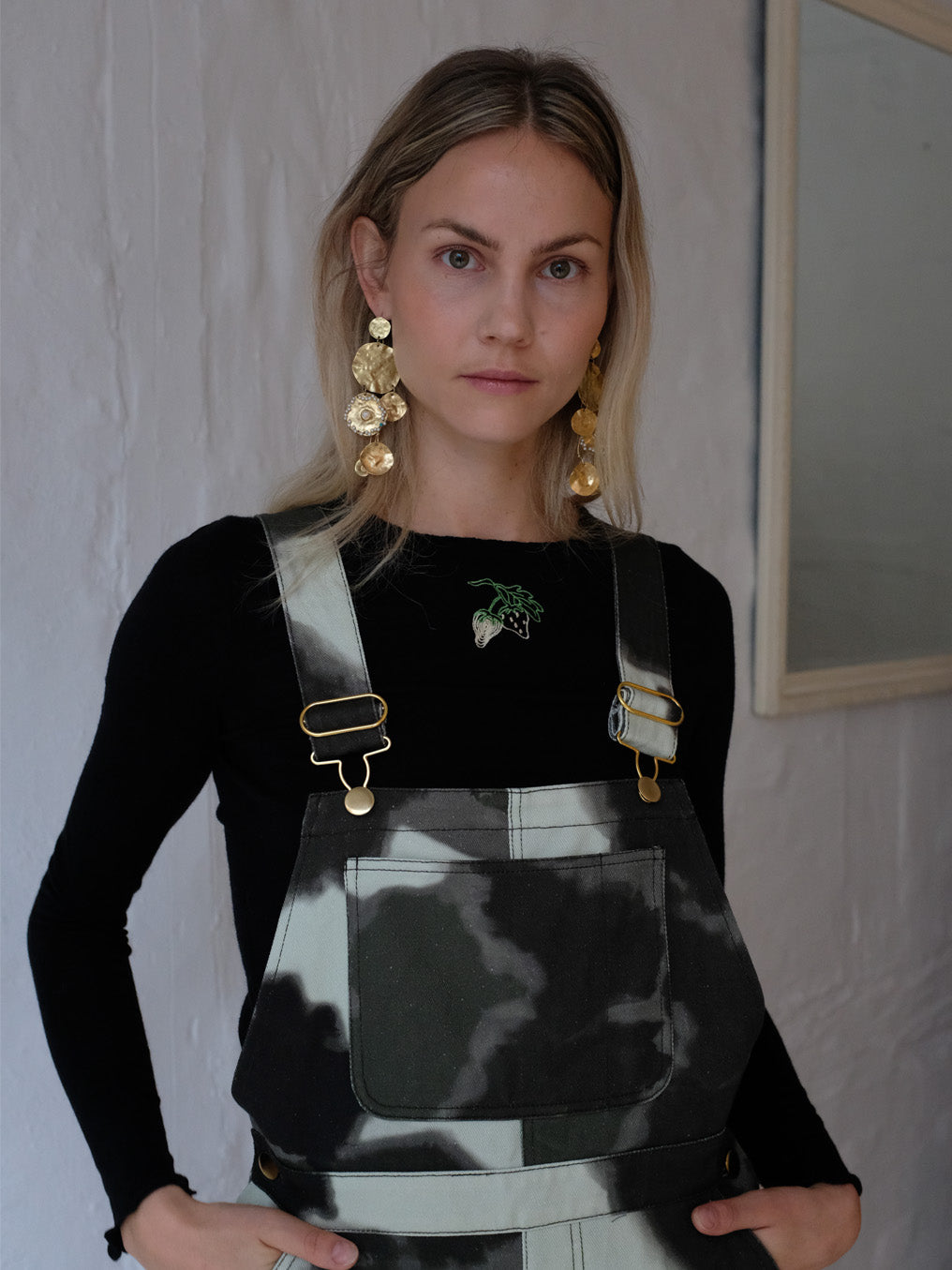 Helmstedt ANDREA LONGSLEEVE T-SHIRT Blouses Black Beauty