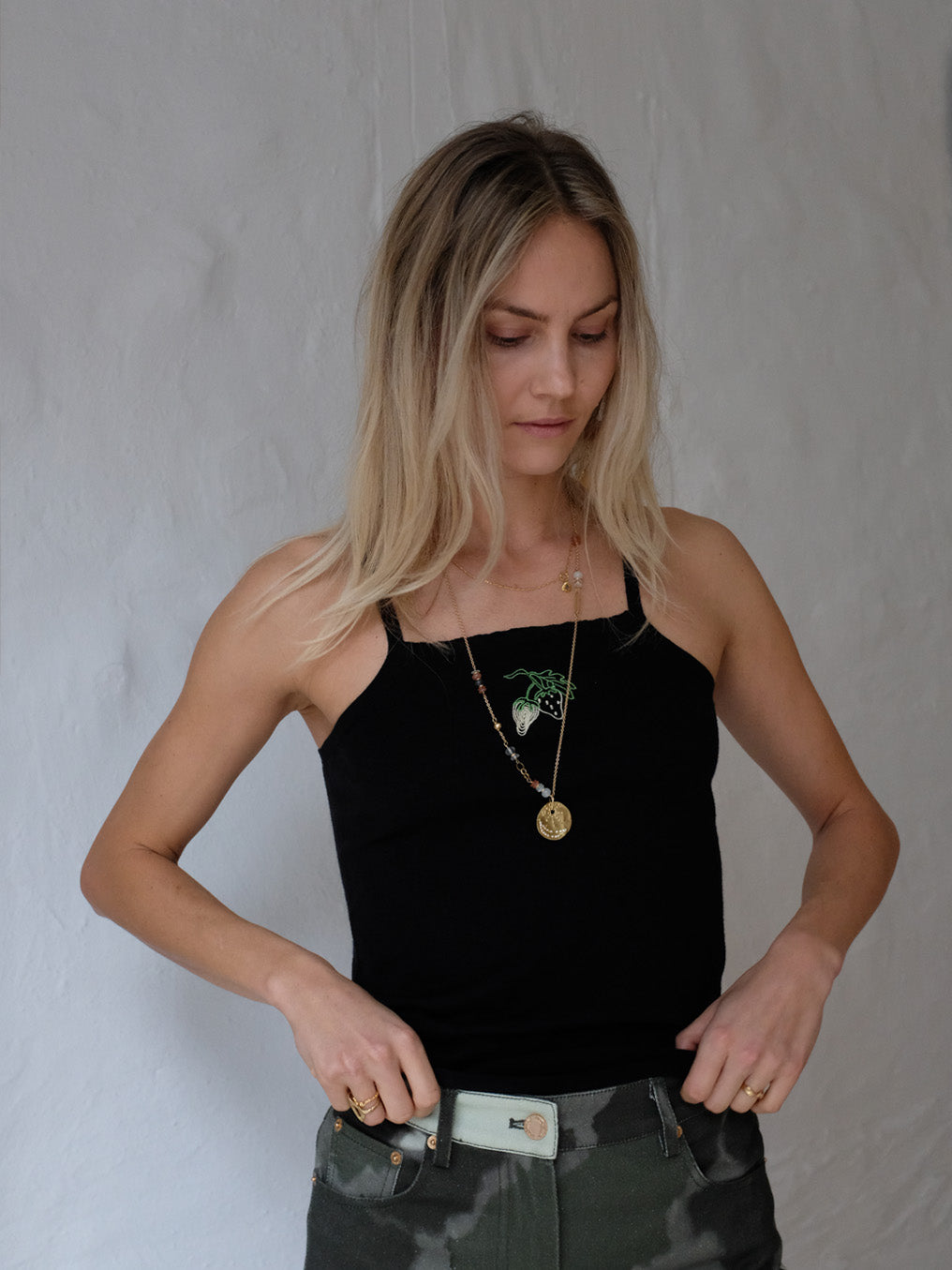 Helmstedt ANDREA STRAP TOP  Black Beauty