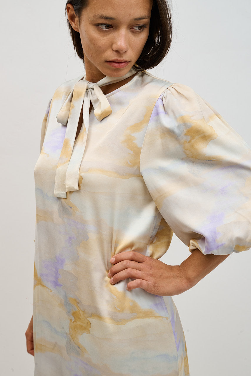 Helmstedt Camilla Dress Dresses Aurora Watercolor Print