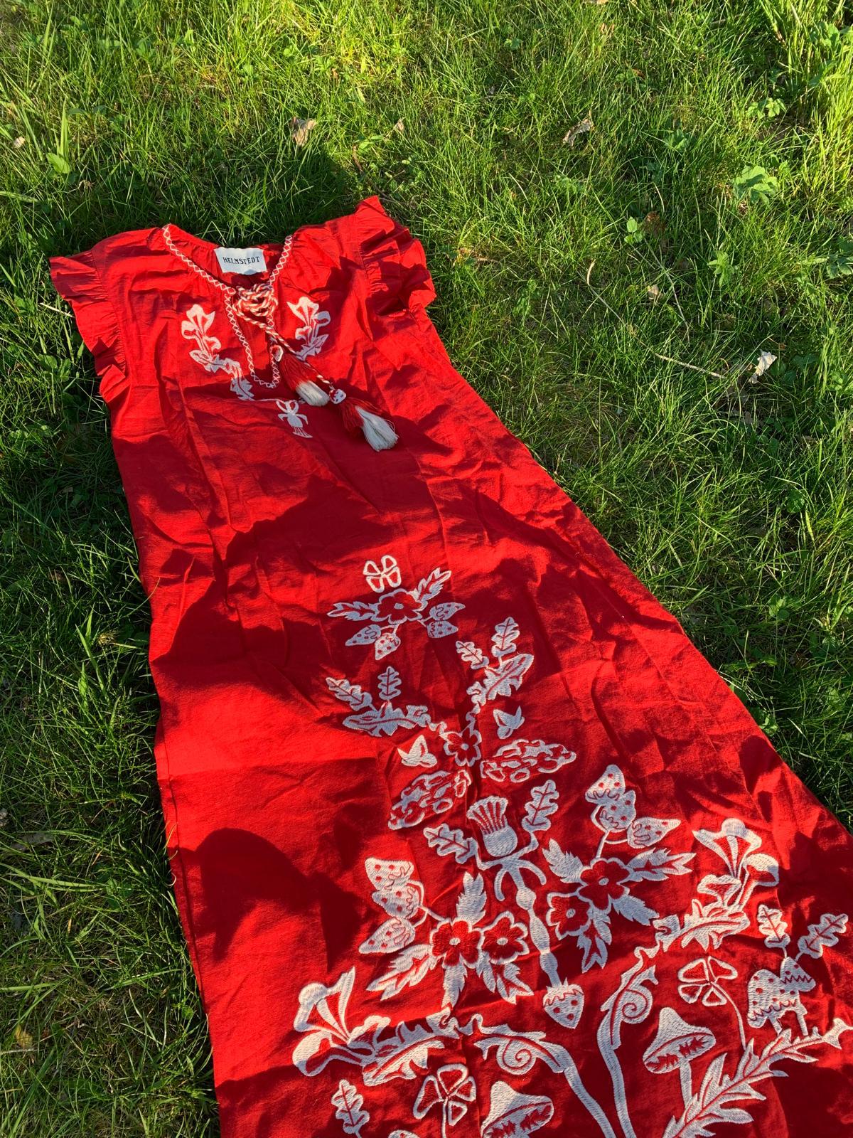 Helmstedt Ditte Dress Dresses Red Strawberry