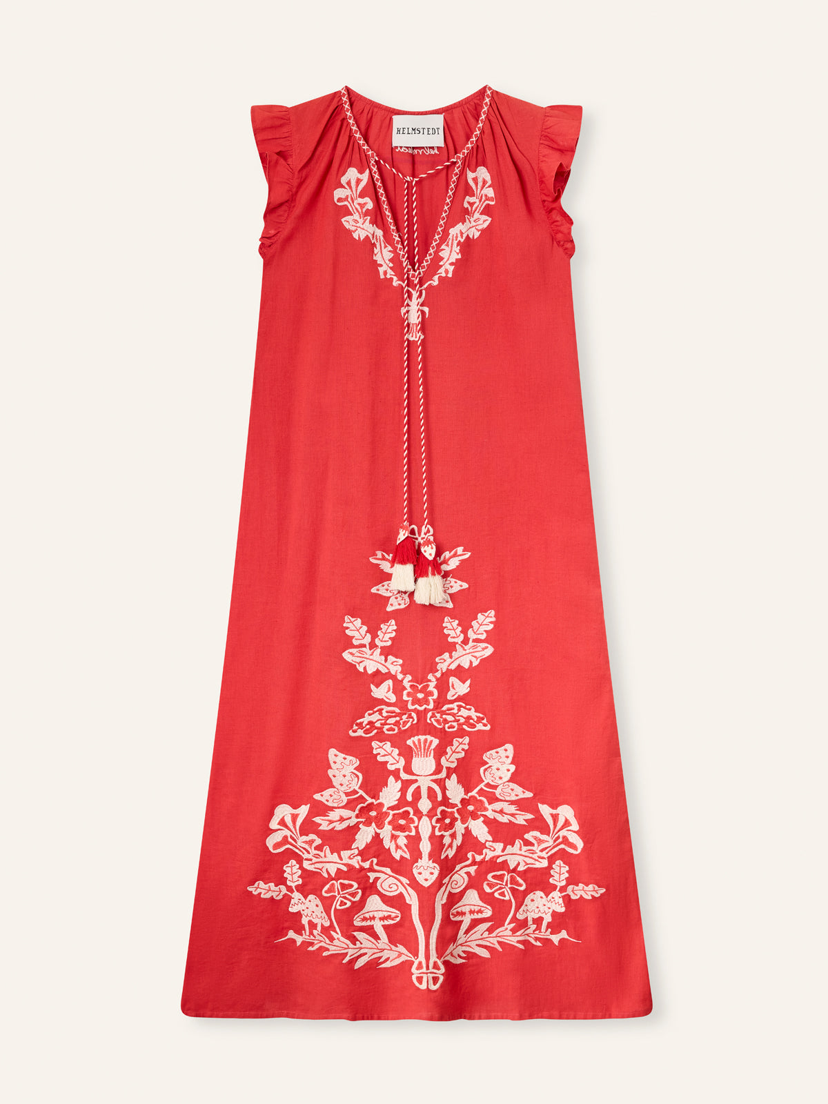 Helmstedt Ditte Dress Dresses Red Strawberry