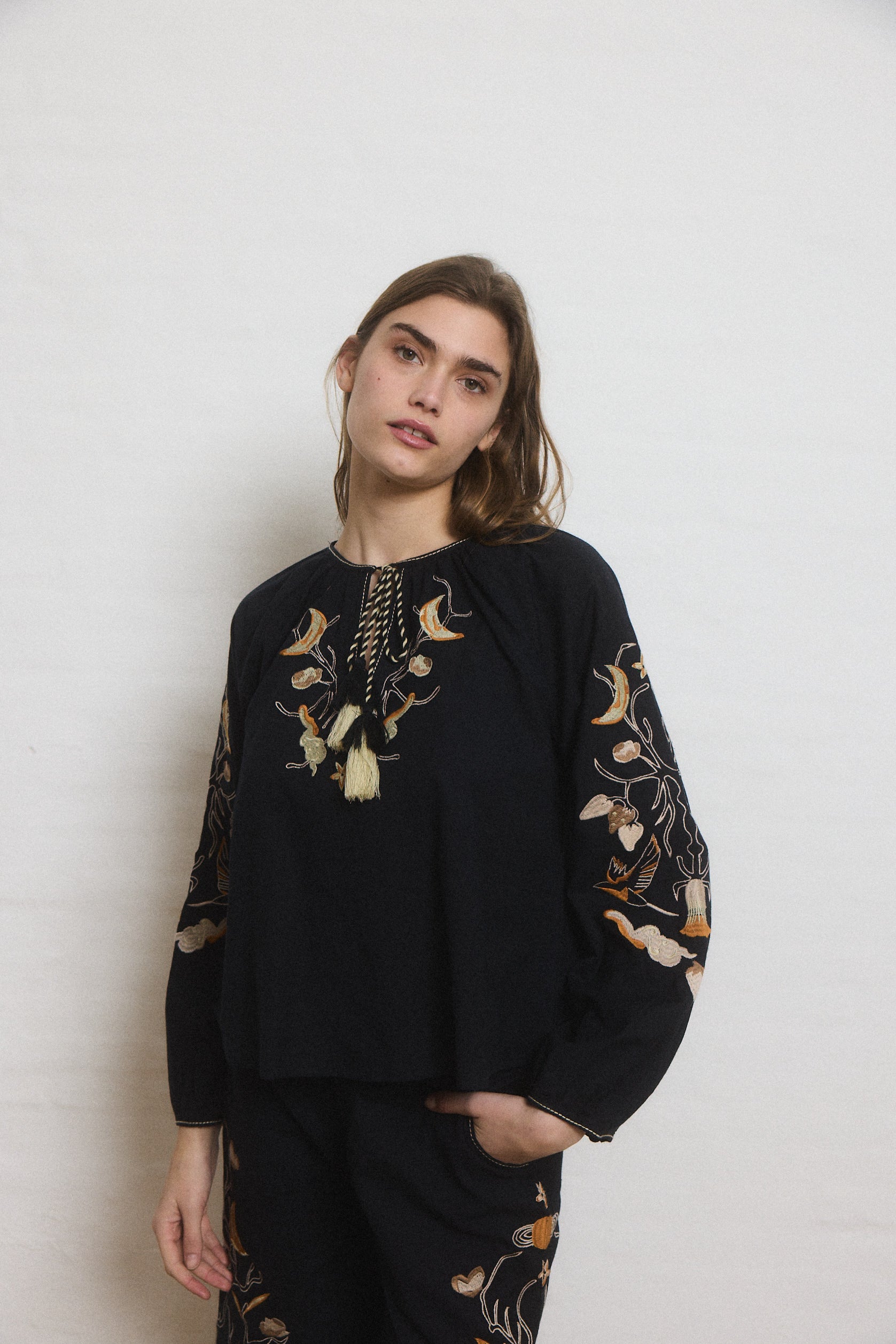 Helmstedt ELINE BLOUSE Blouses Black Beauty