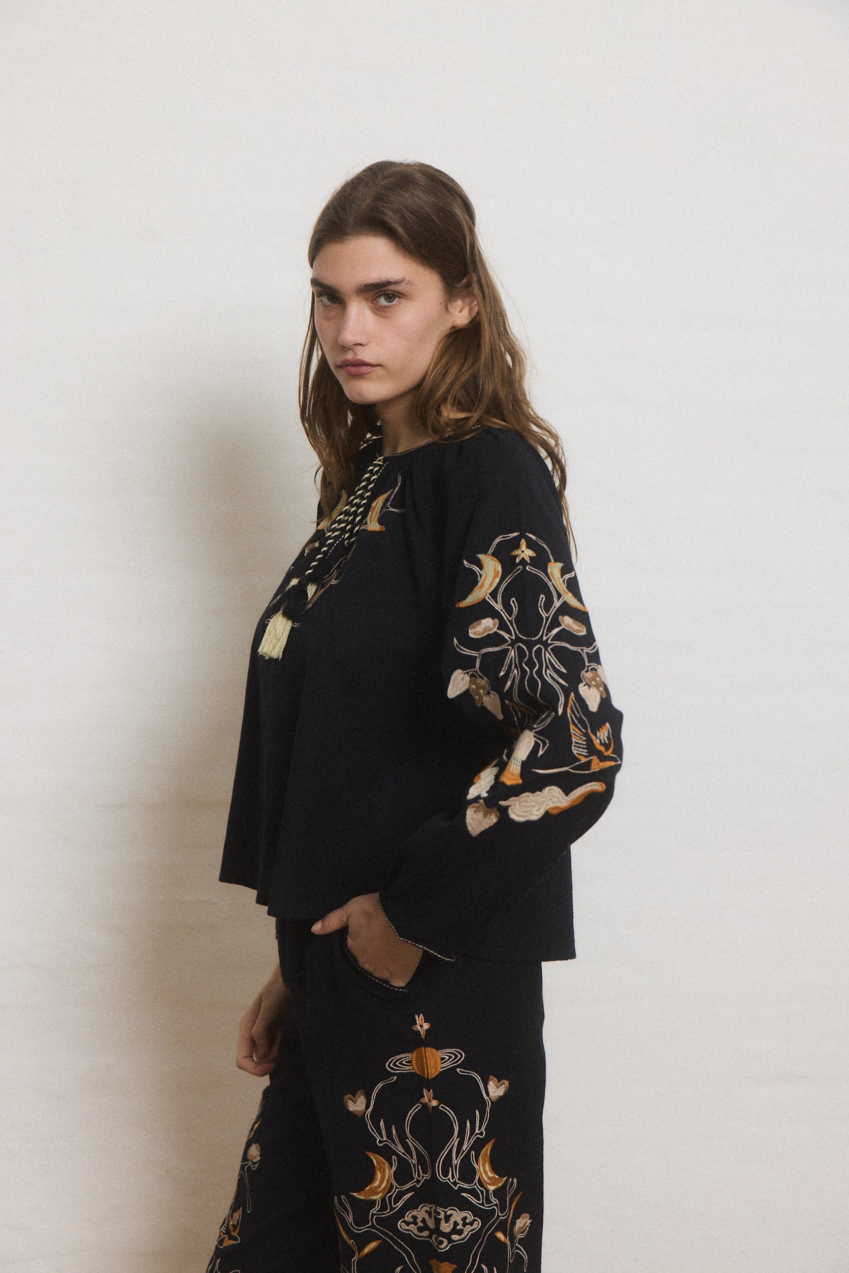 Helmstedt ELINE BLOUSE Blouses Black Beauty
