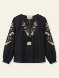 Helmstedt ELINE BLOUSE Blouses Black Beauty