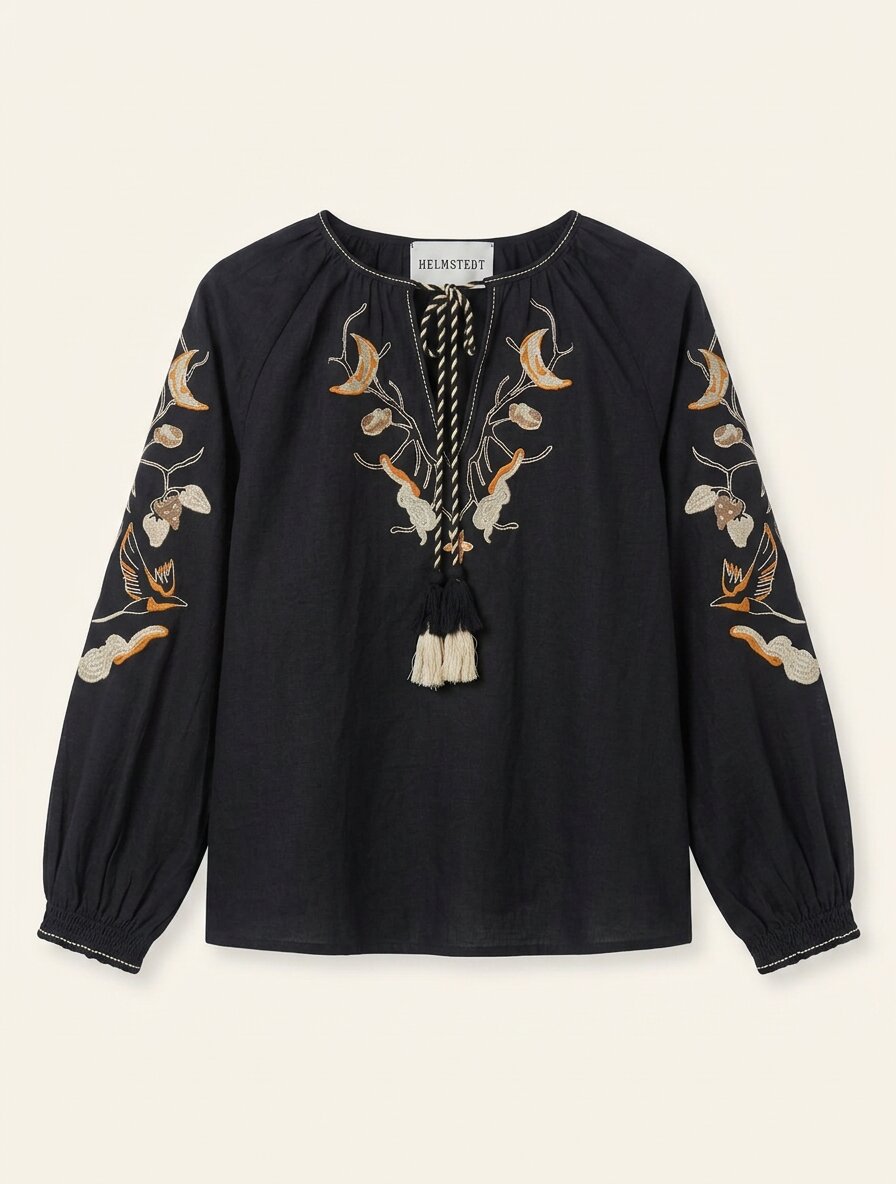 Helmstedt ELINE BLOUSE Blouses Black Beauty