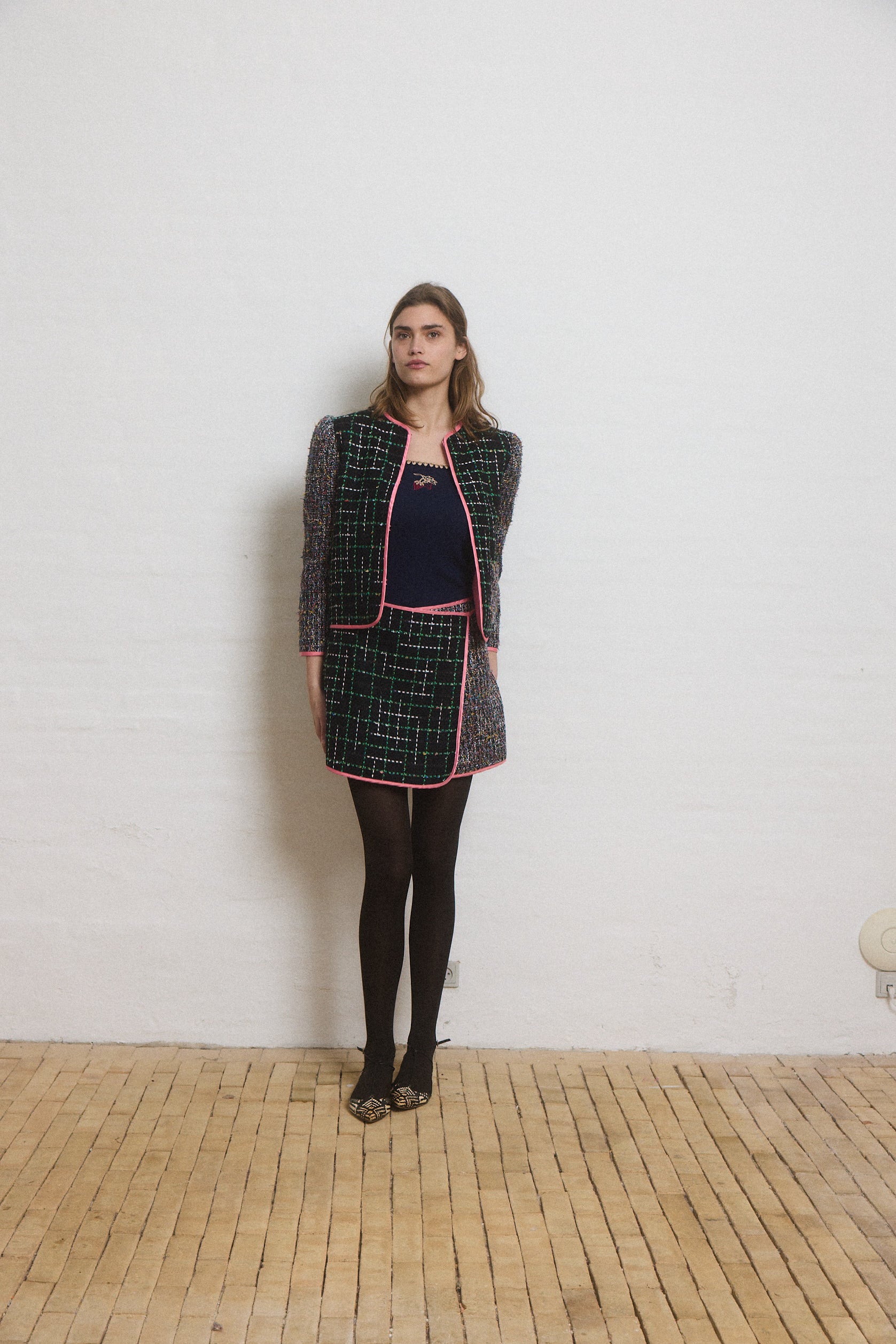 Helmstedt ELLA SKIRT Skirts Black Bouclé