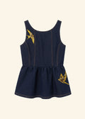 Helmstedt EMILIE DENIM TOP Tops Dark Blue Denim