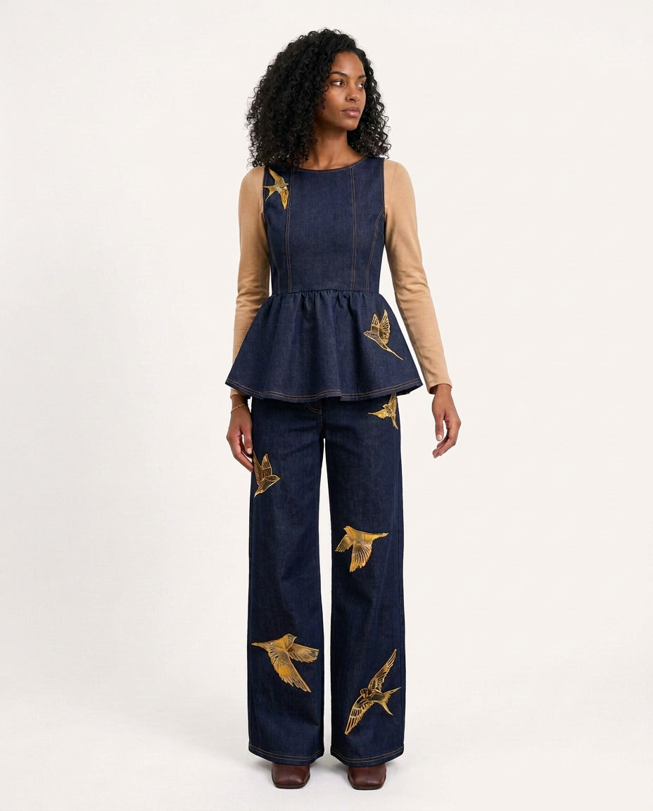 Helmstedt EMILIE DENIM TOP Tops