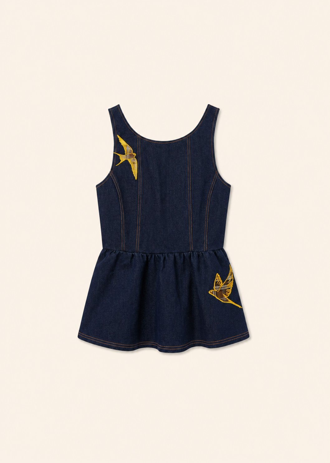 Helmstedt EMILIE DENIM TOP Tops Dark Blue Denim
