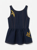 Helmstedt EMILIE DENIM TOP Tops Dark Blue Denim