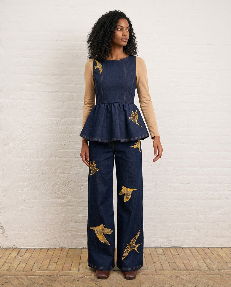 Helmstedt ENYA DENIM JEANS Denim Dark Blue Denim