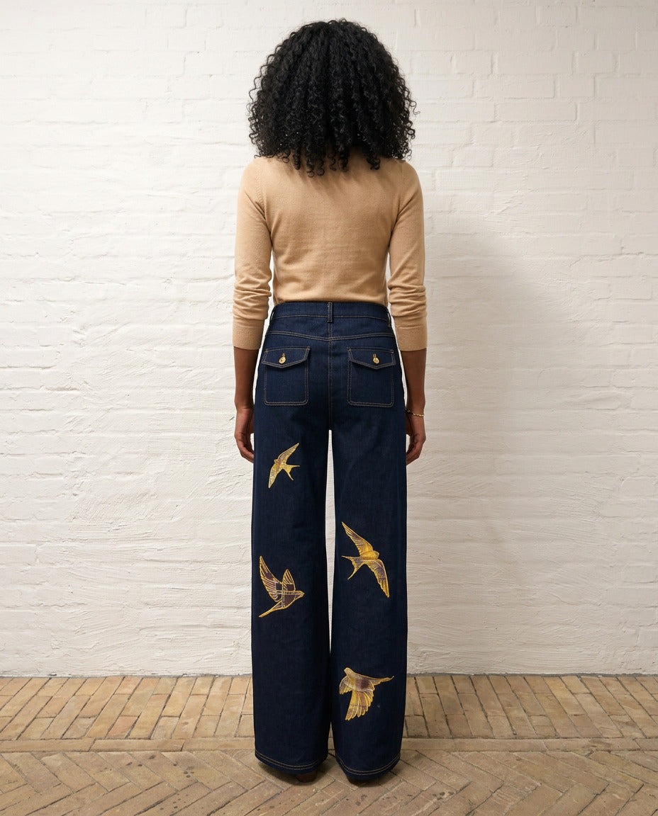 Helmstedt ENYA DENIM JEANS Denim Dark Blue Denim