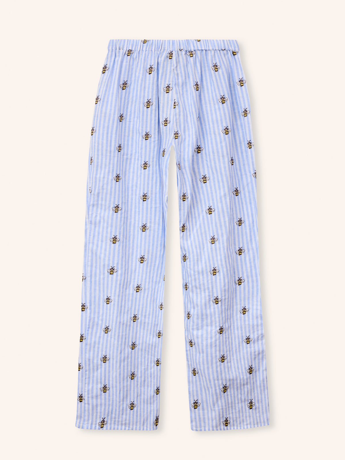 Helmstedt ESTHER PANTS Trousers Blue Stripe w Bee Emb