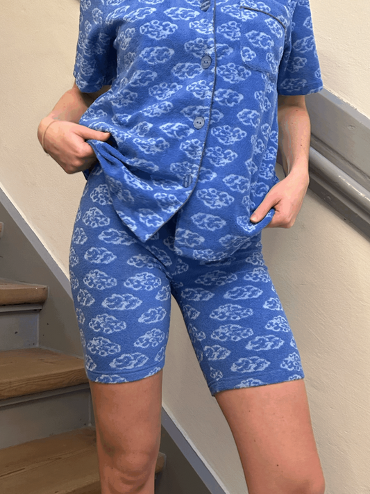 Helmstedt FLORA BIKER SHORTS - Blue Clouds Trousers Blue Clouds