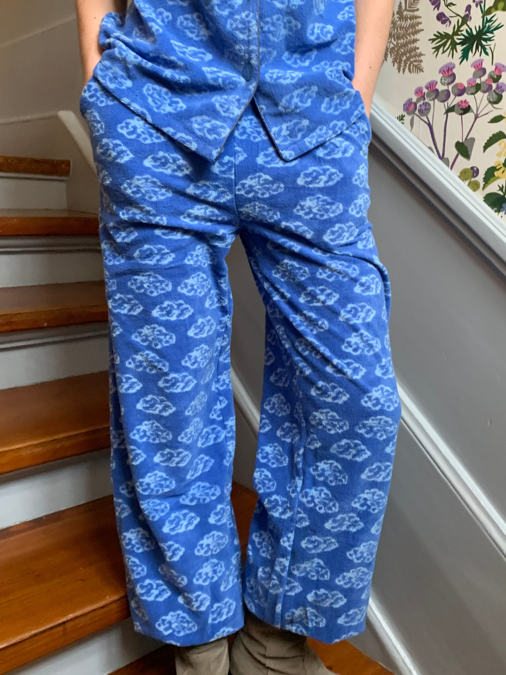 Helmstedt FLORA PANTS - Blue Clouds Trousers