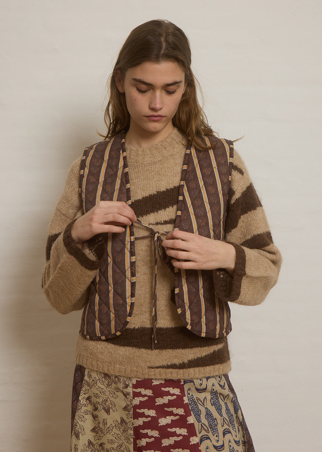 Helmstedt FRIDA REVERSIBLE VEST Vest Multi Print - Patchwork of Dreams