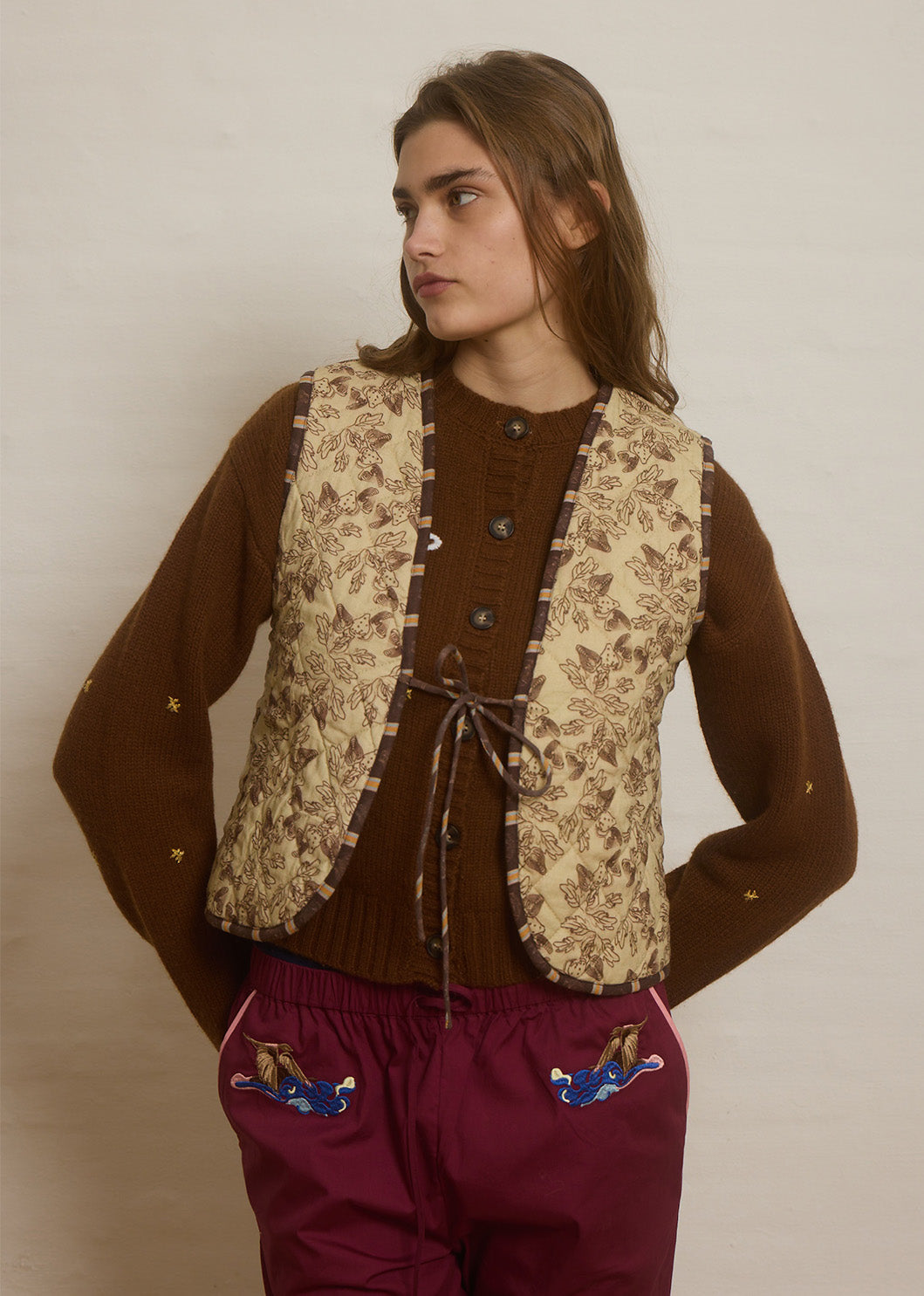 Helmstedt FRIDA REVERSIBLE VEST Vest Multi Print - Patchwork of Dreams
